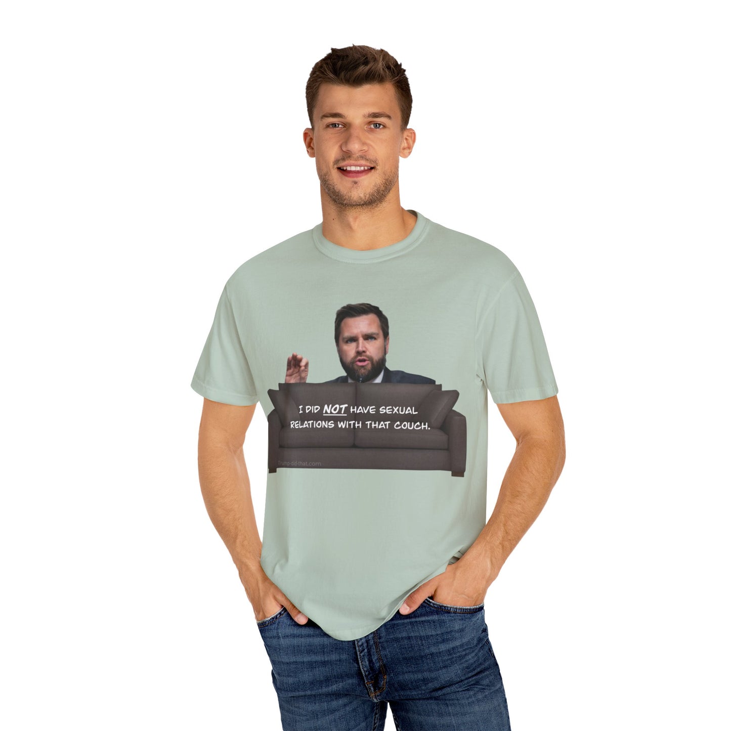 Love Between Man and Couch Quote T-Shirt Unisex - Trump Did That