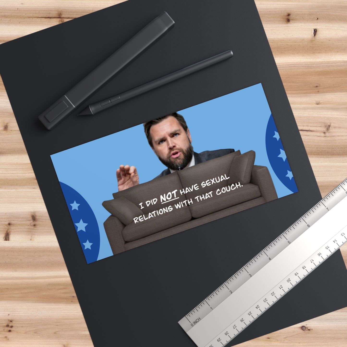 I DID NOT HAVE RELATIONS WITH THAT COUCH - Bumper Stickers - Trump Did That