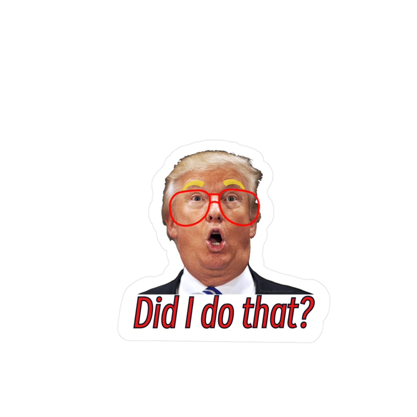 Vinyl Decal - Mr. Maga Gas Prices Political Statement - Trump Did That
